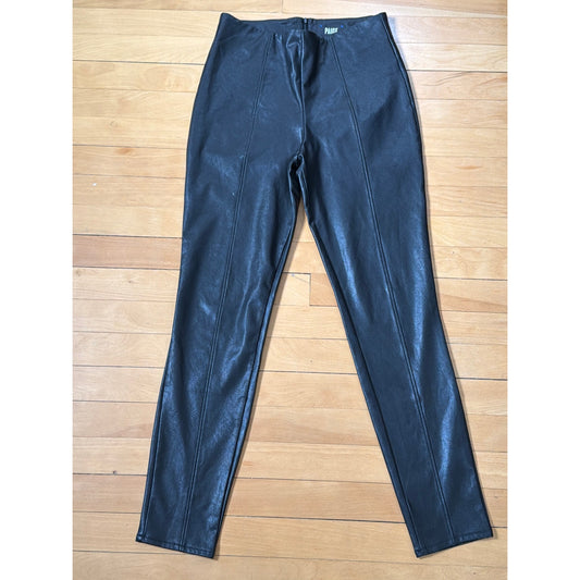 Paige Women's S High Rise Slim Fit Faux Pants Vegan Skinny EUC