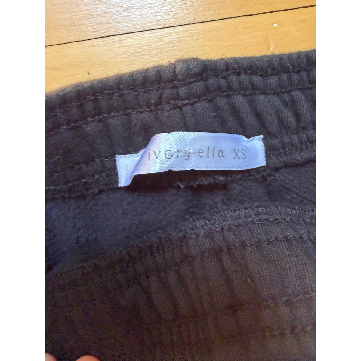 Ivory Ella Dark Brown Iconic Logo Fleece Jogger Sweatpants Size XS EUC