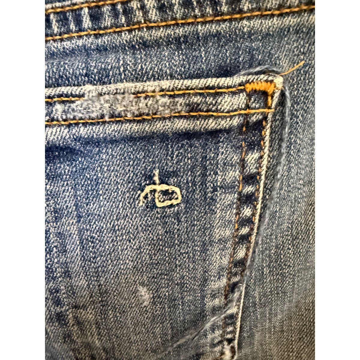 Rag and Bone Skinny Distressed Blue Jeans Size 30