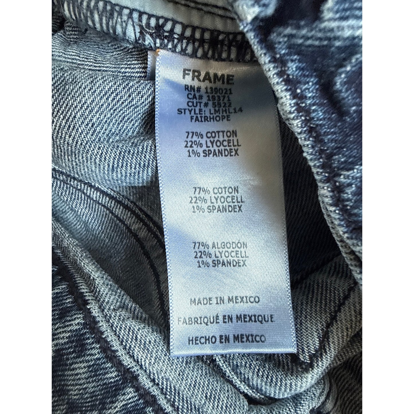 Frame L'Homme Slim Jeans Size 34 Fairhope Medium Wash Stretch Premium EUC