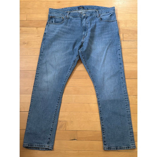 Vintage Polo Ralph Lauren Size 38 x 30  Blue Wide Leg Mens Jeans