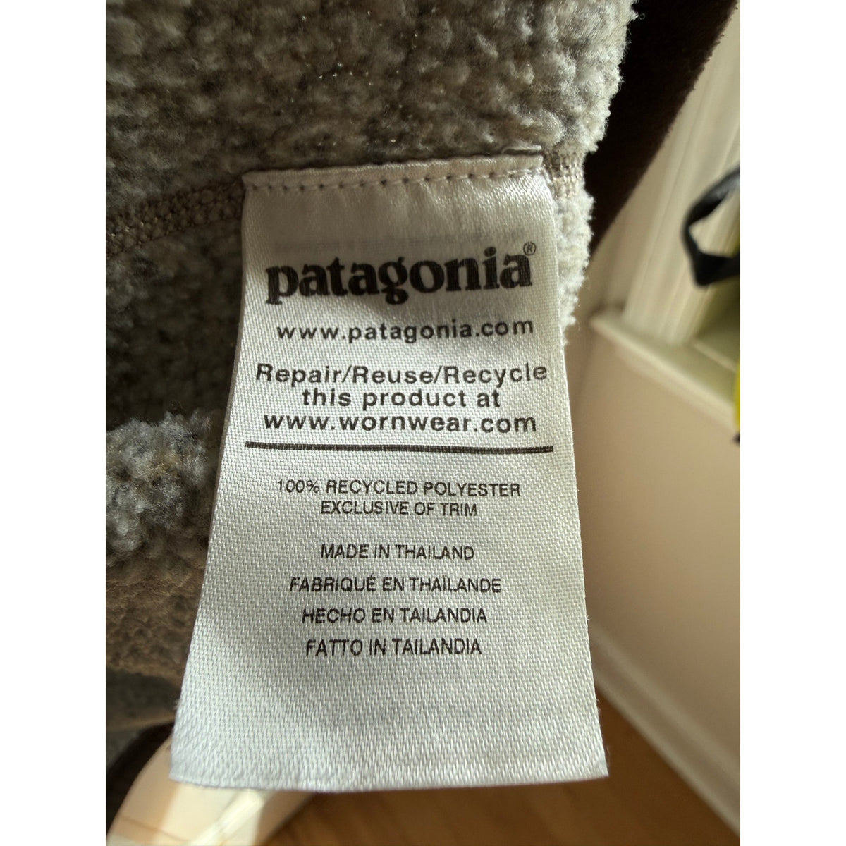 Patagonia Fleece Pullover Brown & Beige  Large