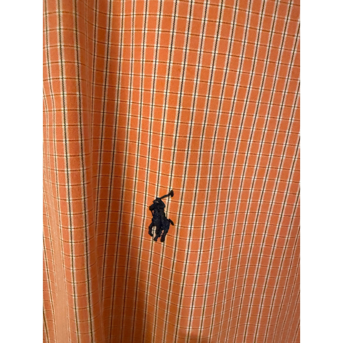 Classic Ralph Lauren Men's Orange Check Shirt - XXL
