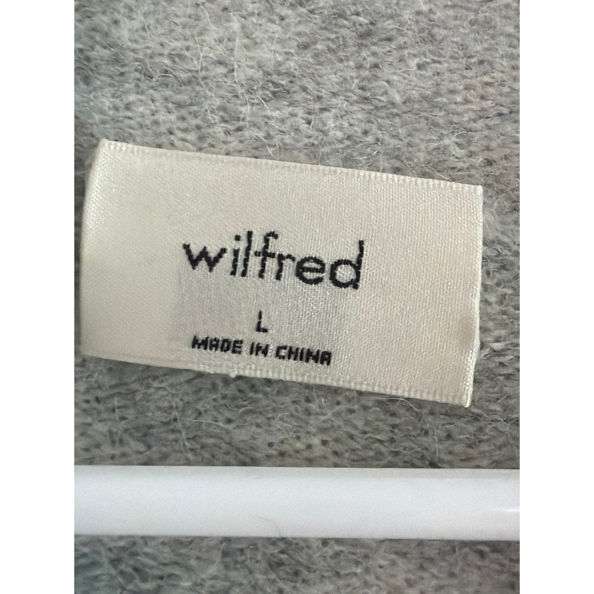 Wilfred Free Aritzia Gray Turtleneck Knit Sweater Long Sleeve Size Large L