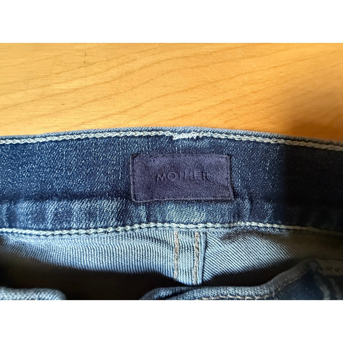 MOTHER The Hustler Ankle Fray High Rise Flare Jeans Size 31 EUC