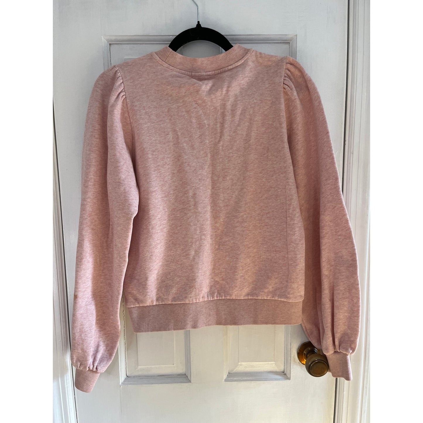 GANNI Pink "Boss Lady" Puff Sleeve Sweatshirt | Isoli Desert Cactus Graphic | S