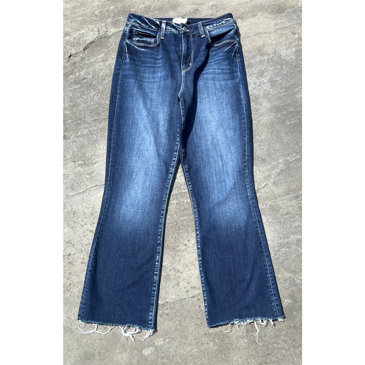 L'Agence Kendra High-Rise Cropped Flare Jeans Size 27 💎