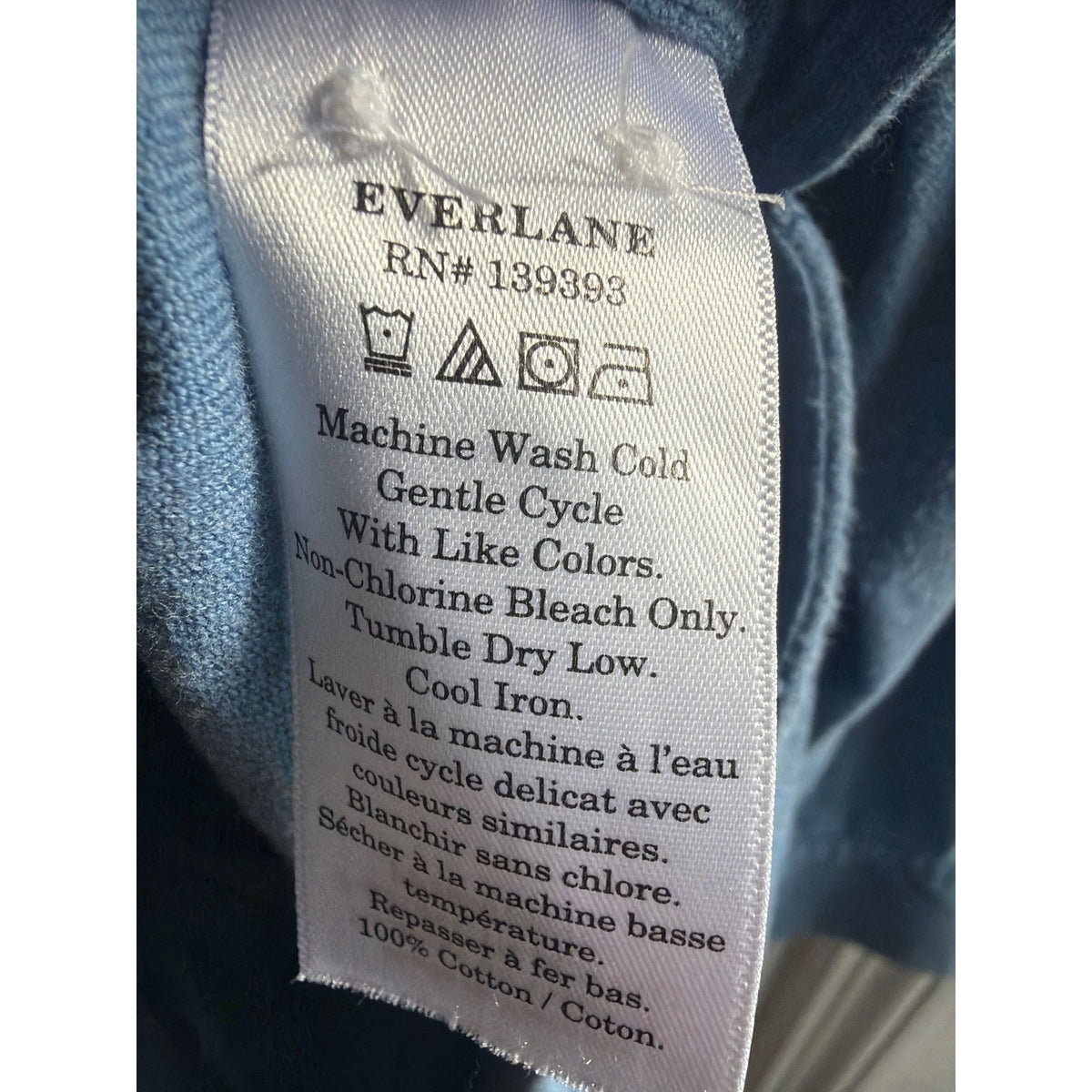 Everlane Women's Oversized Flannel / Denim-Style Button-Down Shirt, XL 