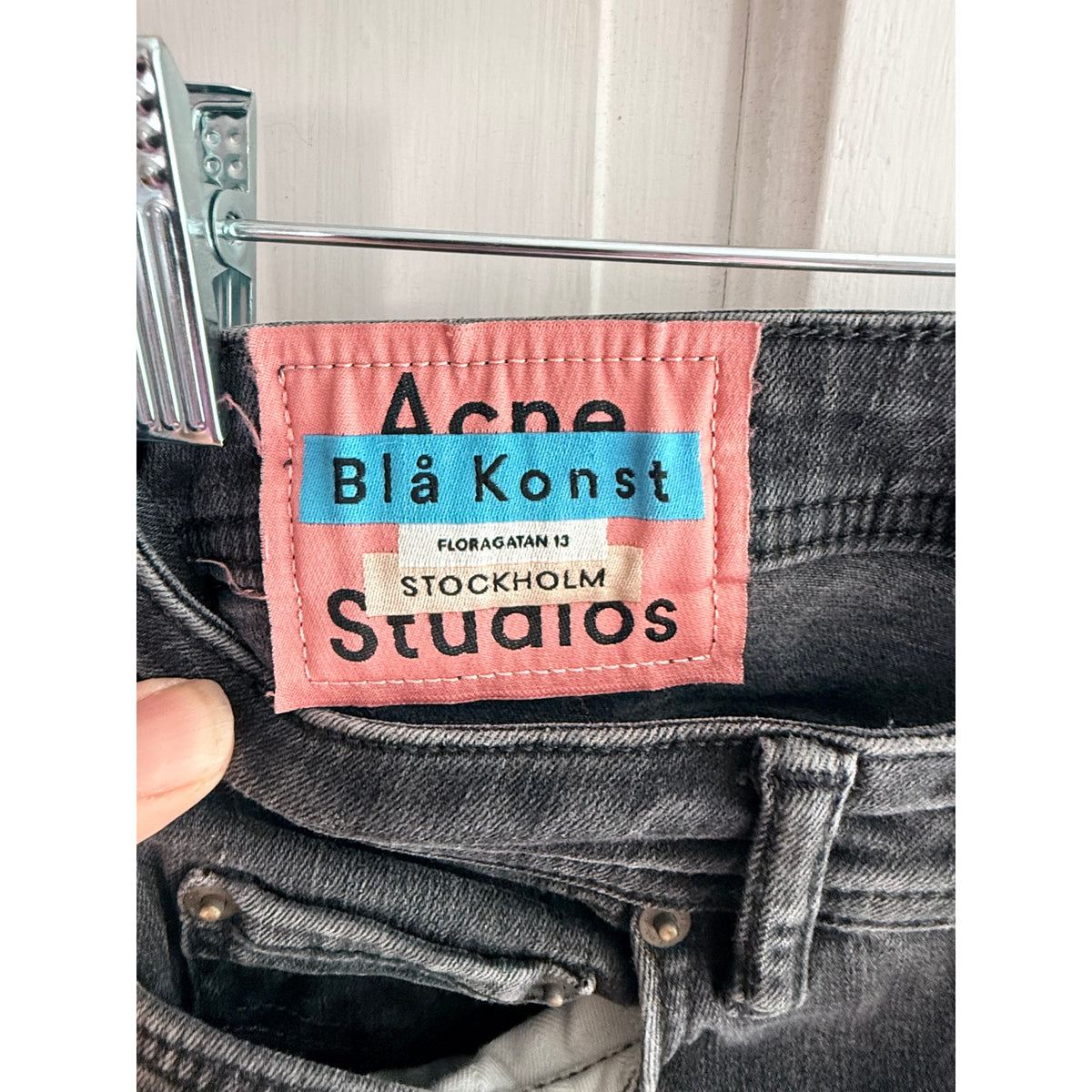 Acne Studios Climb Used Blk Skinny Jeans - Size 26 - EUC