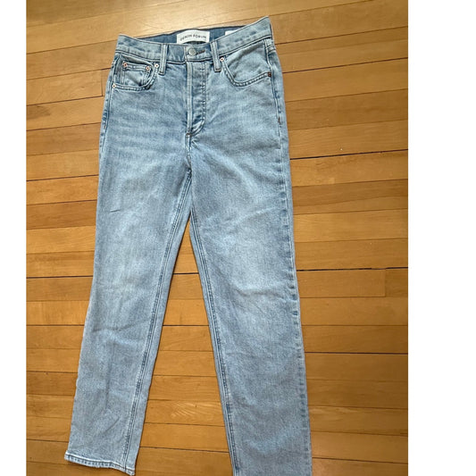 Denim Forum The Arlo High Rise Straight - Light Wash - Size 23 - EUC