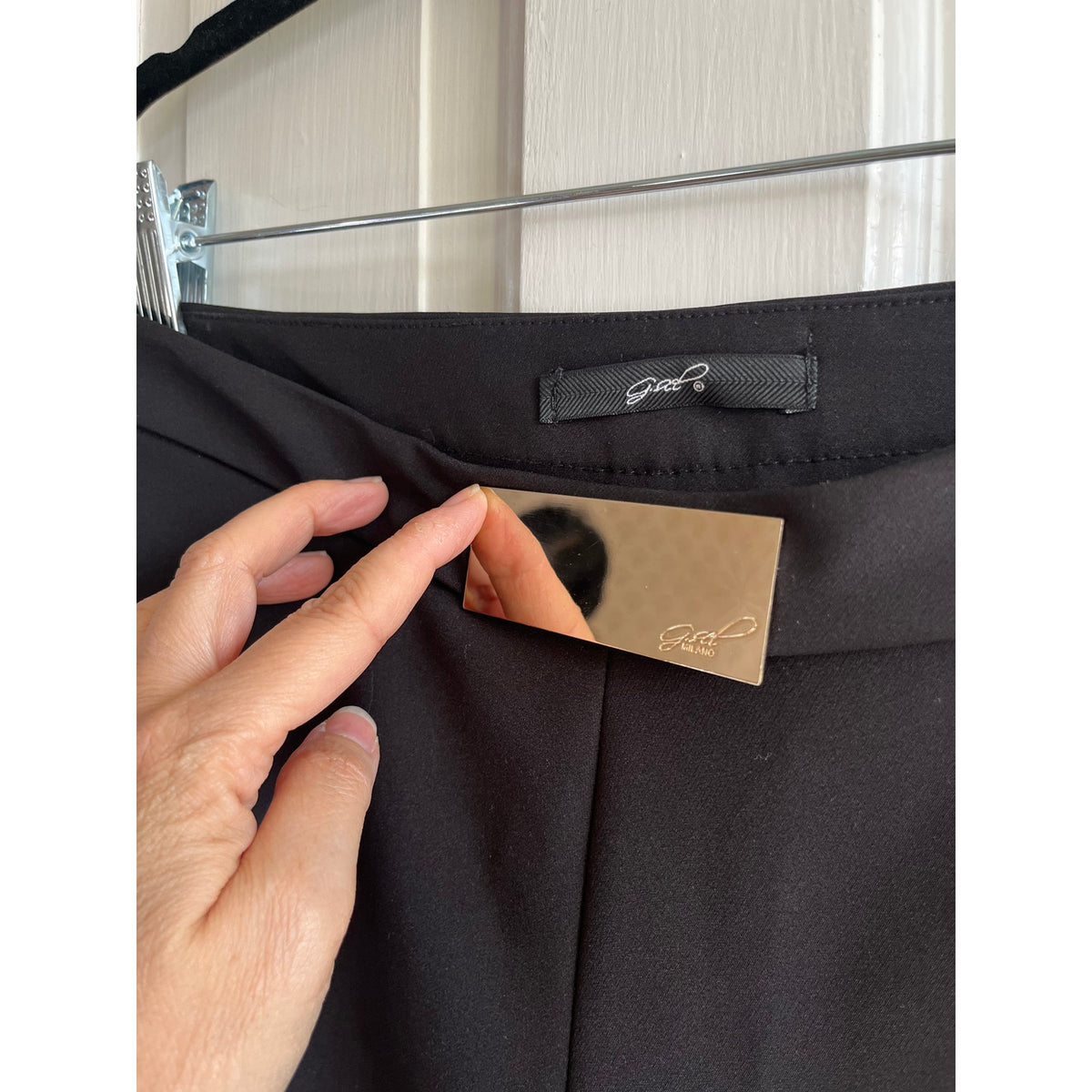 G.sel Milano New Javel Gold Buckle High Waist Shorts 🇮🇹 Sophisticated 40/XS