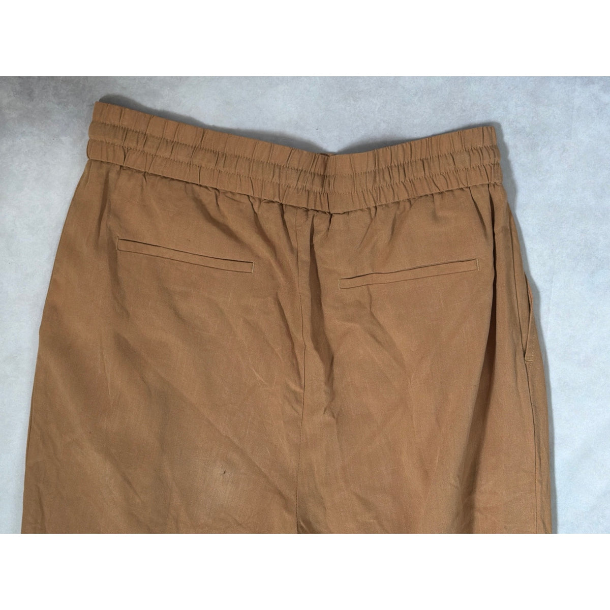 Maison D'Amelie NWT Size 4 Beige Wide Leg Lightweight Pants Coastal Resort