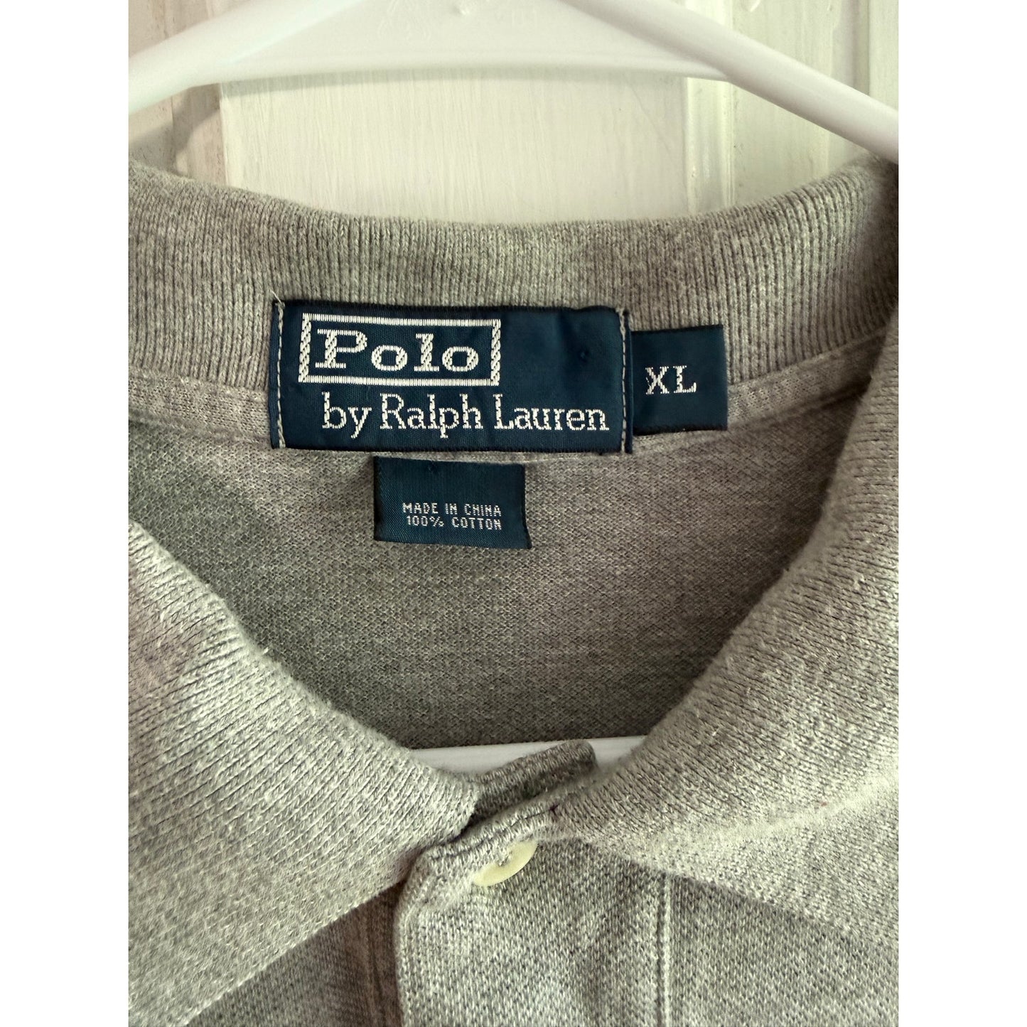 Polo Ralph Lauren Gray Polo Shirt Men's Navy Pony XL