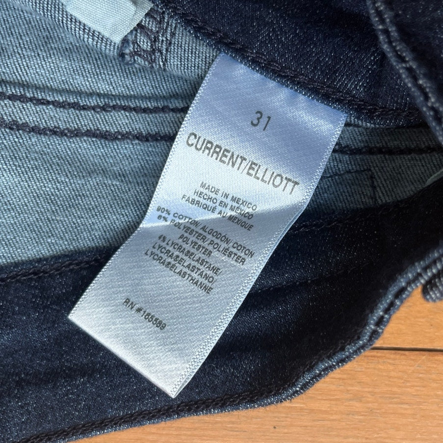 Current/Elliott The Borderline Mid Rise Super Skinny Jeans Size 31 NWT