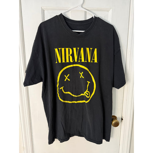 Nirvana Black T-shirt Vintage 2XL