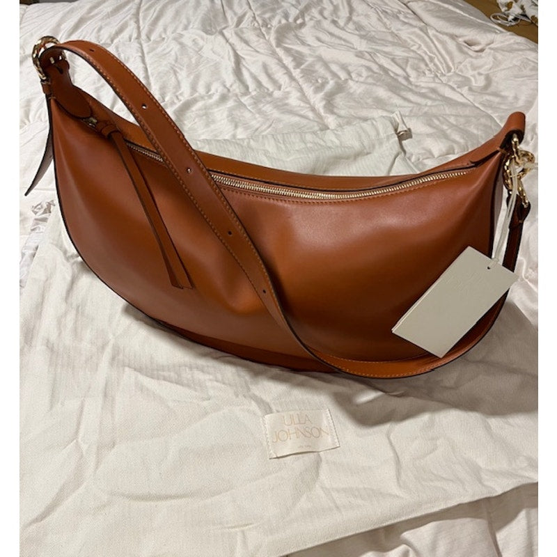 Ulla Johnson Twyla Crescent bag Cigar color