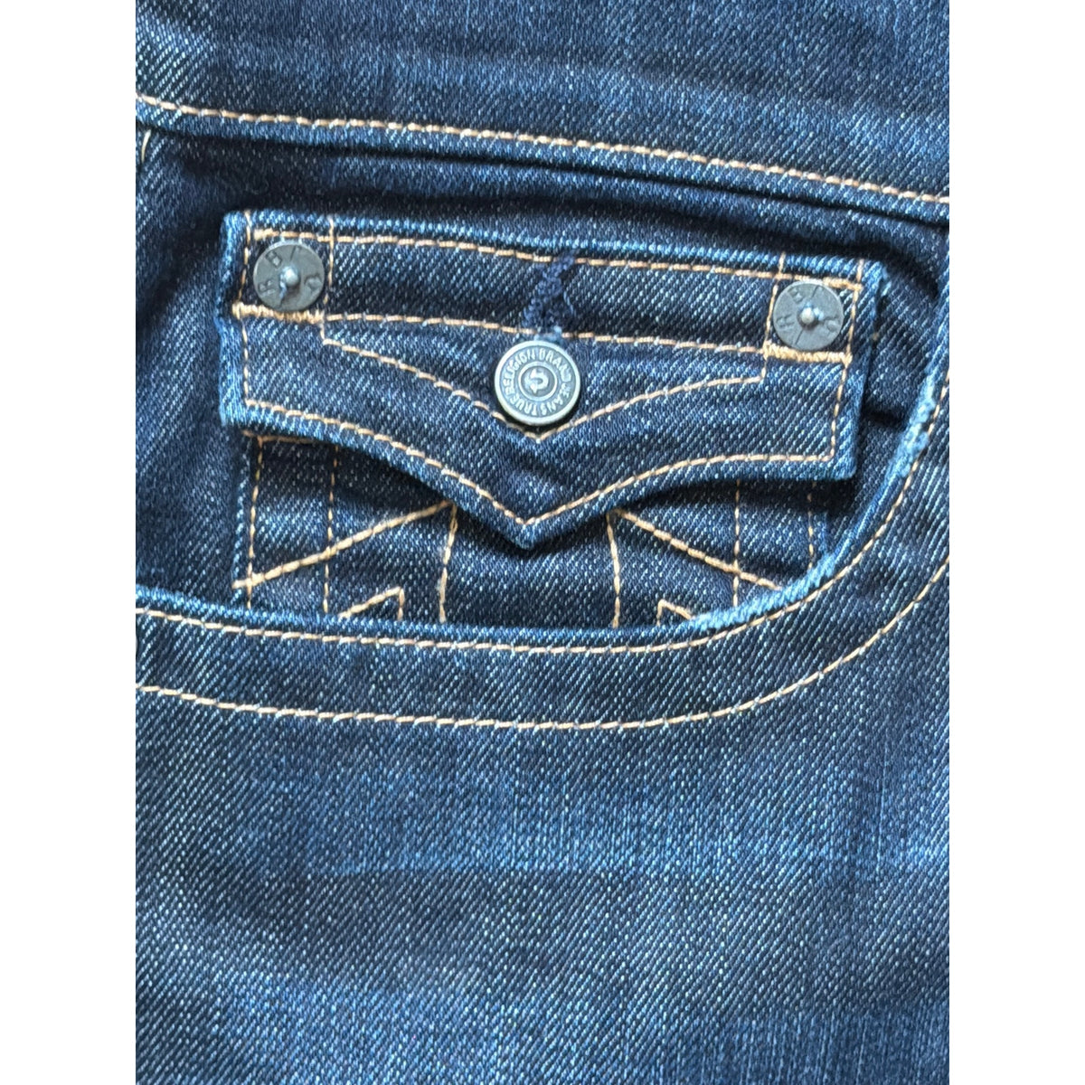 True Religion Geno  Jeans Mens 38 Dark Wash MADE IN USA