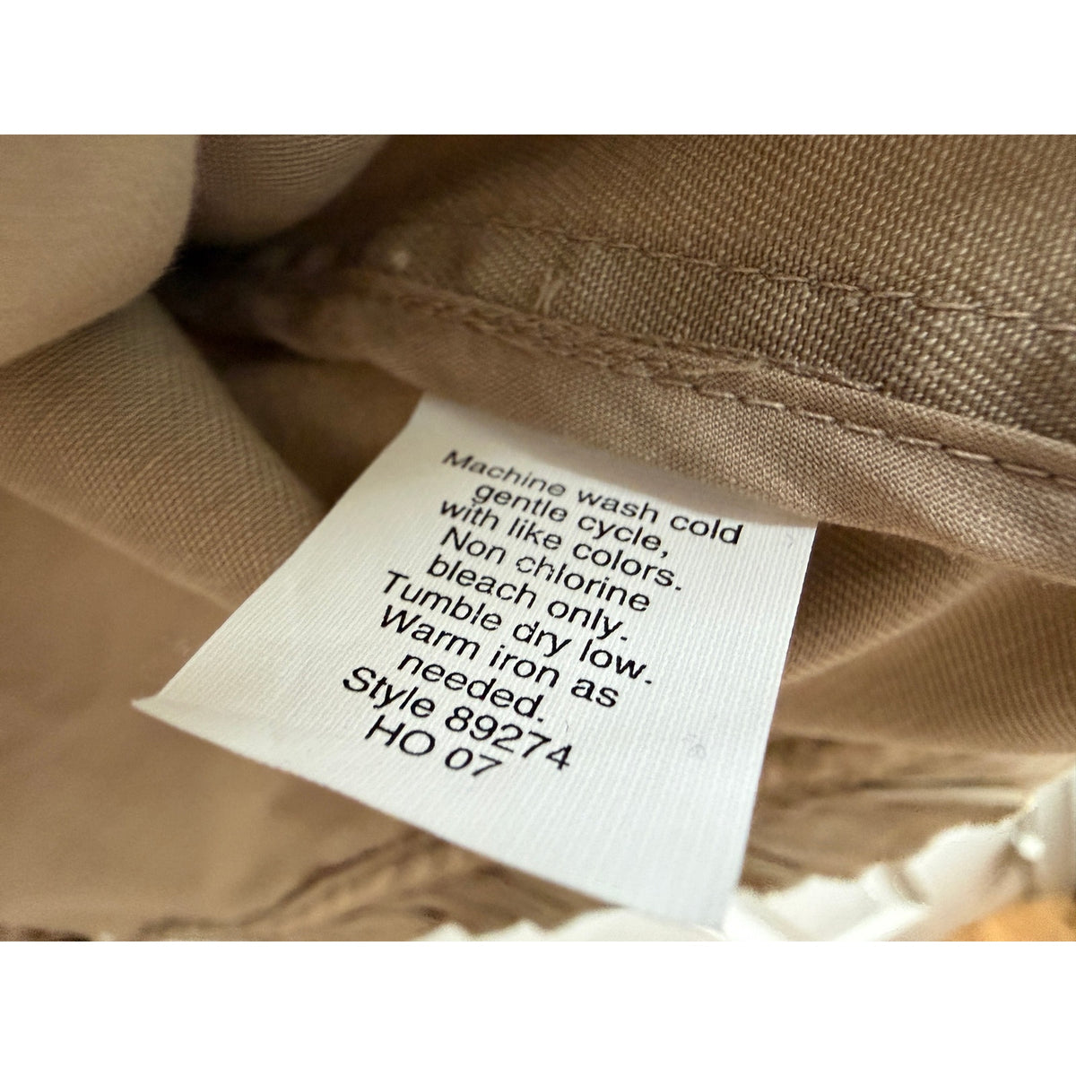 J.Crew Khaki Cotton Jacket Silk Ruffle Trim Size 8
