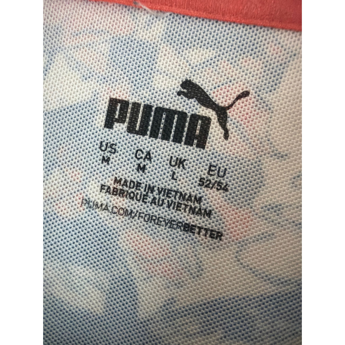 PUMA Golf Men's Tech Pique Botanical Short Sleeve Polo Shirt - Medium 