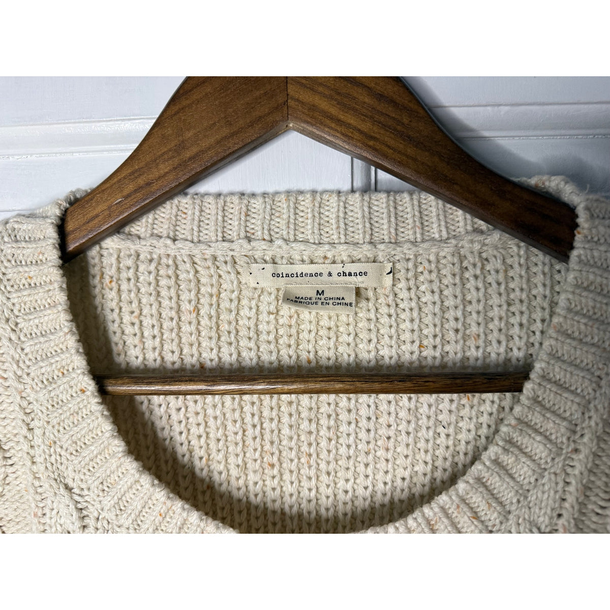 Coincidence & Chance: Anthropologie Cable Knit Sweater W/ Patches Small(Loose Fit)