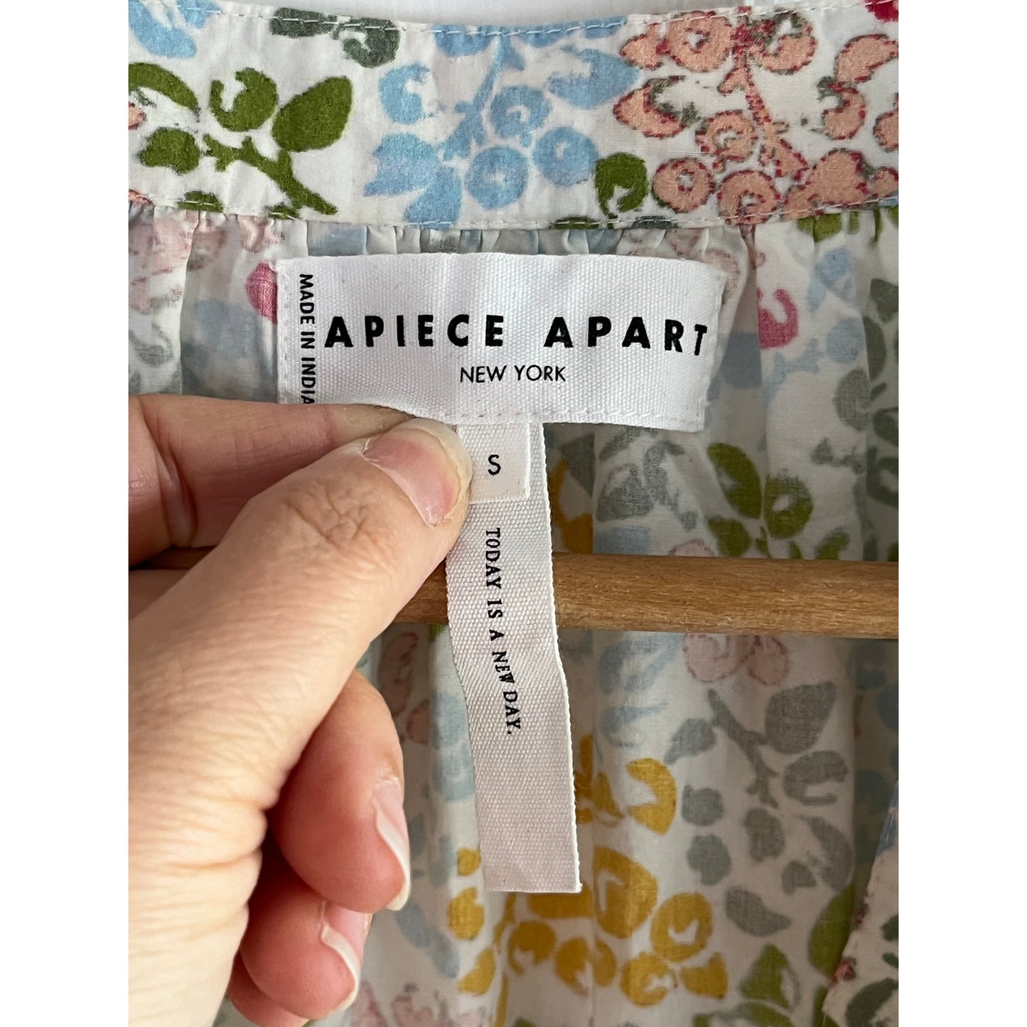 Apiece Apart Mini Mitte Dress - Size Small - Organic Cotton Floral 🌸