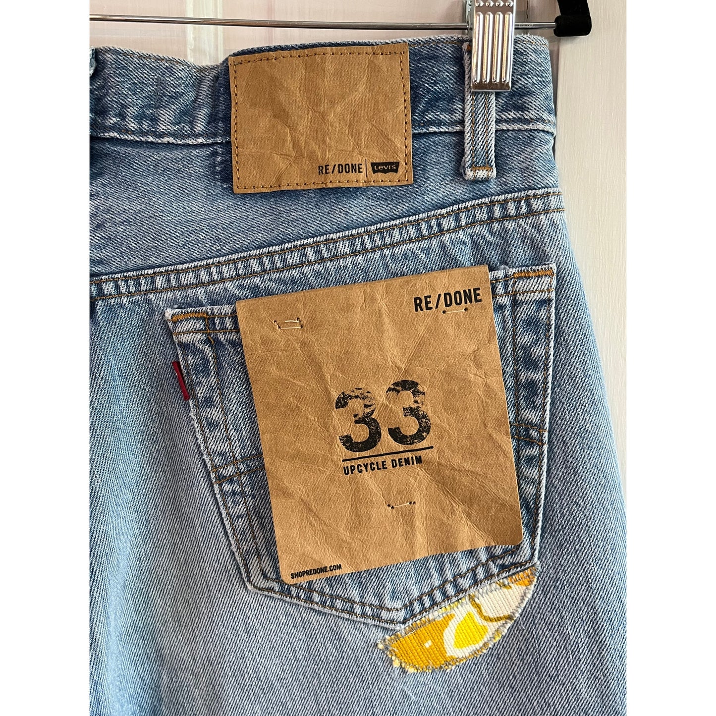 RE/DONE Levi’s Patched Up 501 Jeans Sz 33 - NWT Grail Indigo Floral Patchwork 💎