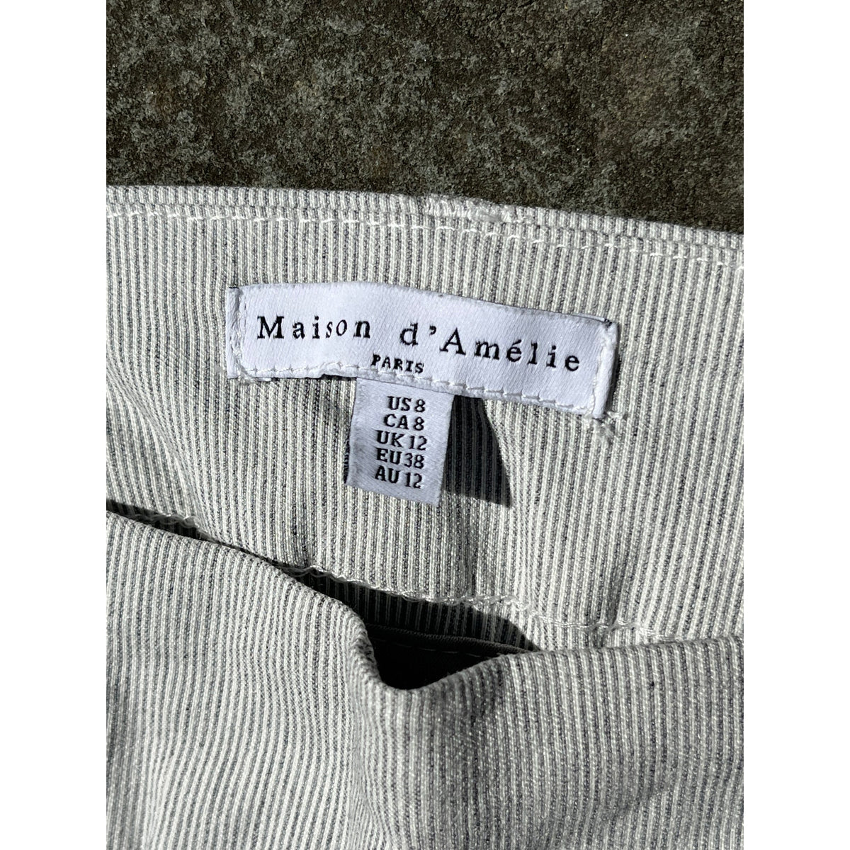 ✨ Maison D'Amelie Paris Light Pinstripe Straight-Leg Trousers 8 ✨