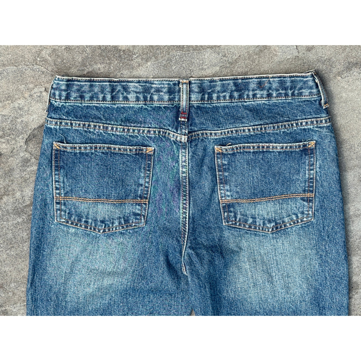 Vintage Arizona Jean Co High Waisted Raw Hem Jeans Size 16 Husky