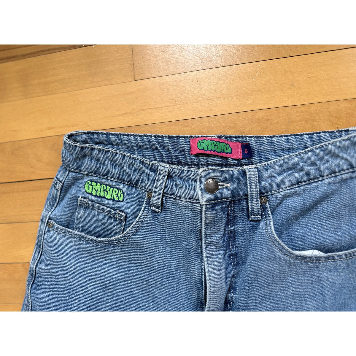 Empyre Wide Leg Skater Jeans | Blue Wash | Size 6 | EUC | Baggy Y2K Style