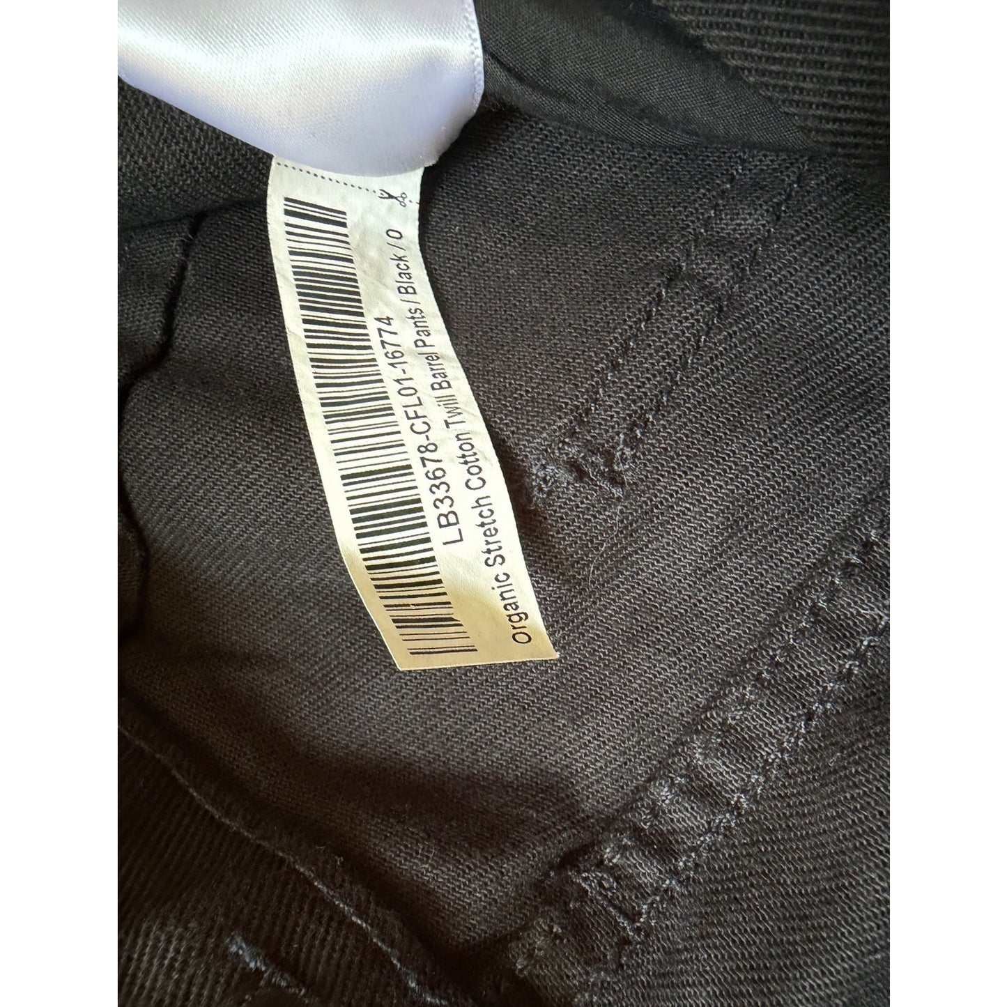 Quince Stretch Cotton Twill Barrel Pants Black Size 0 EUC