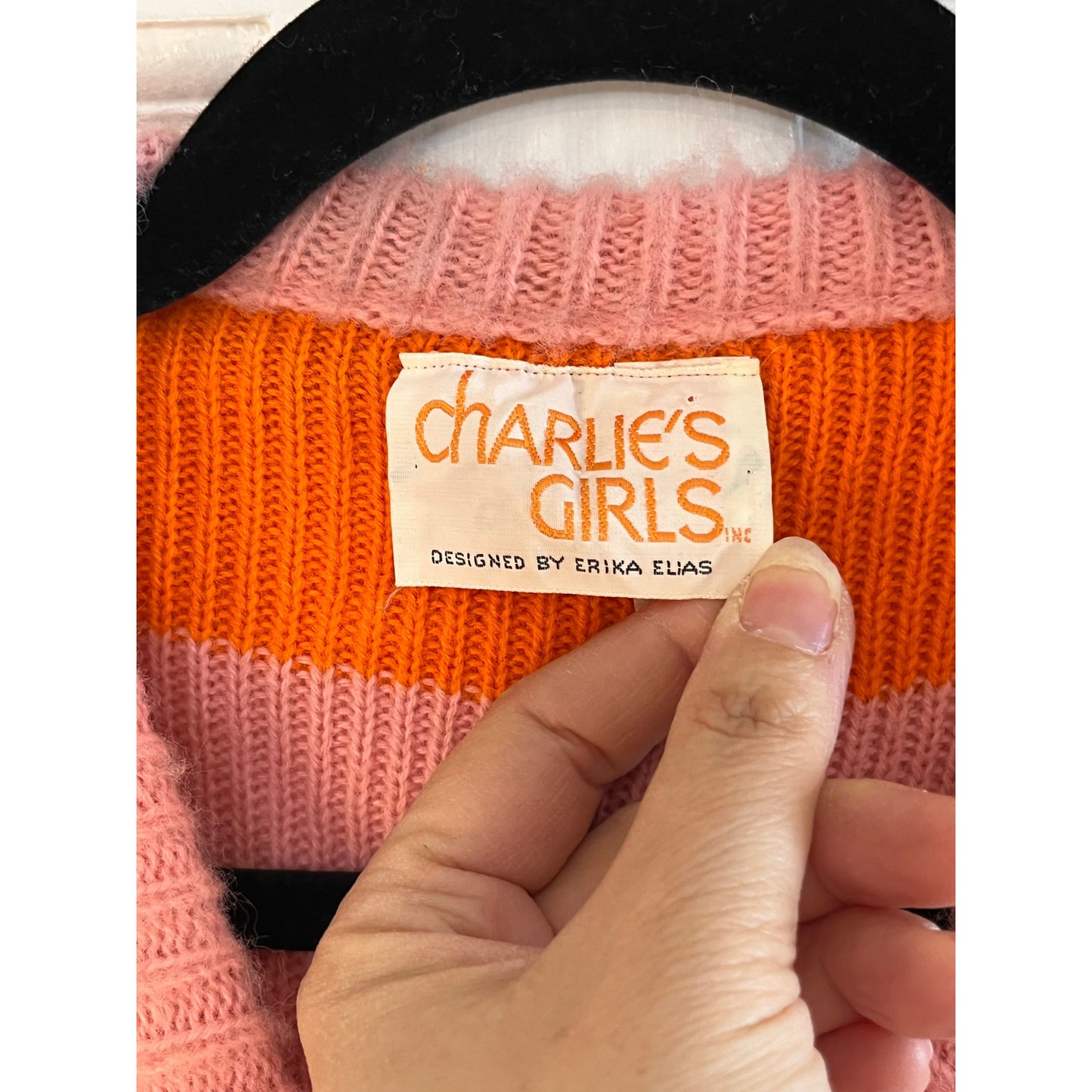 VTG 70s Charlie’s Girls Colorblock Sweater Vest | Mohair Style Retro - Size XS