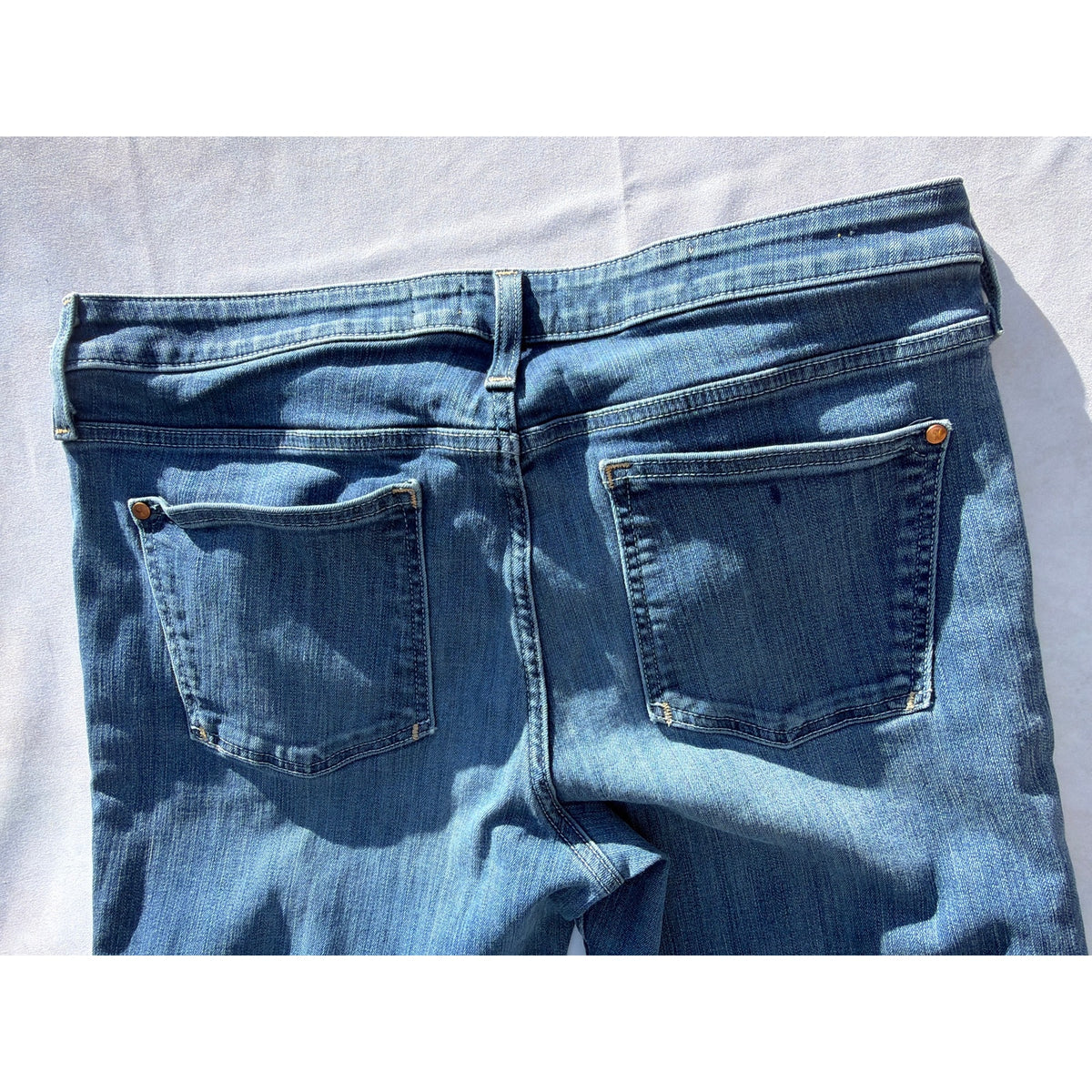 Pilcro Size 32 High Rise Straight Leg Blue Jean