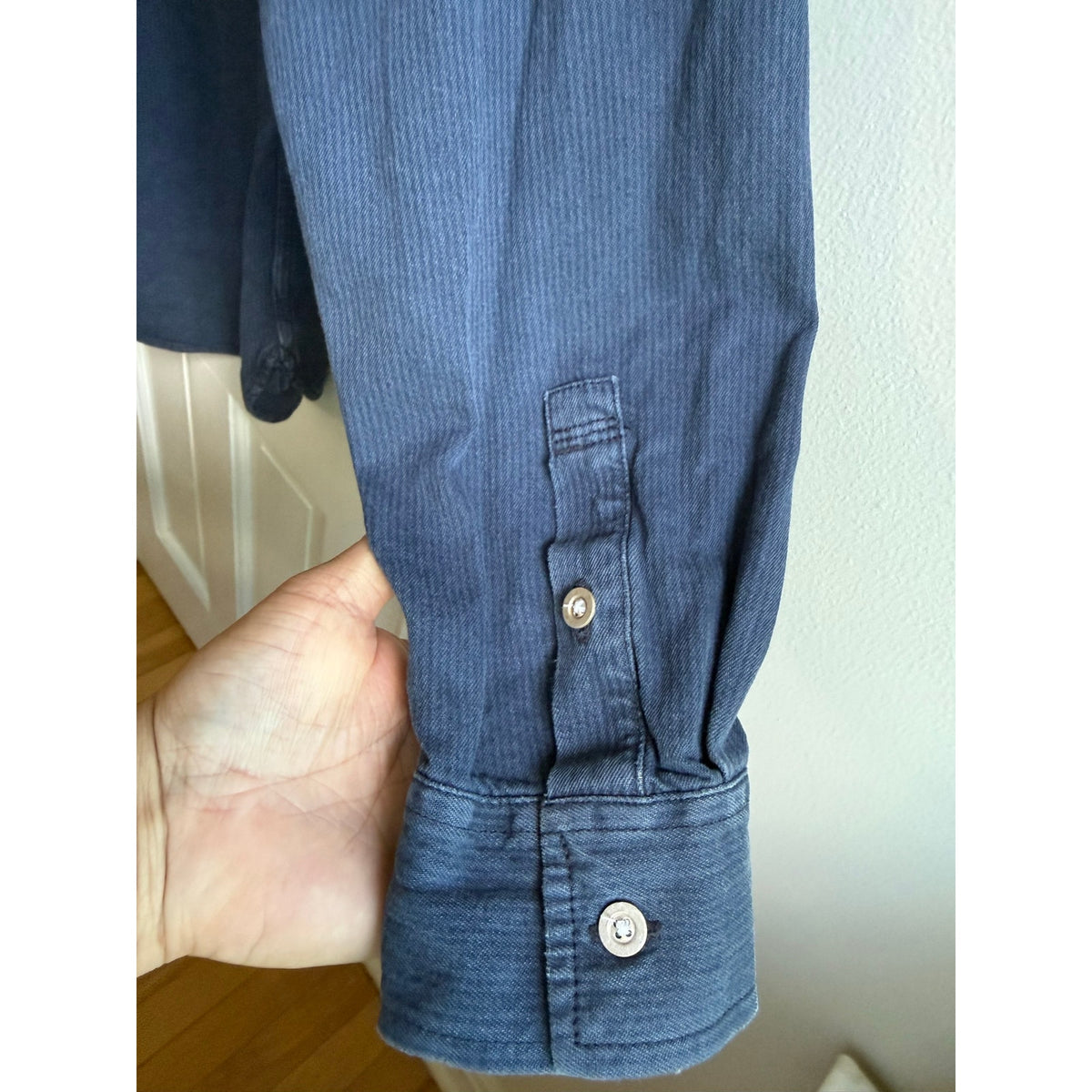 Lucky Brand Plaid Button Down Shirt Mens Large L Blue NWT