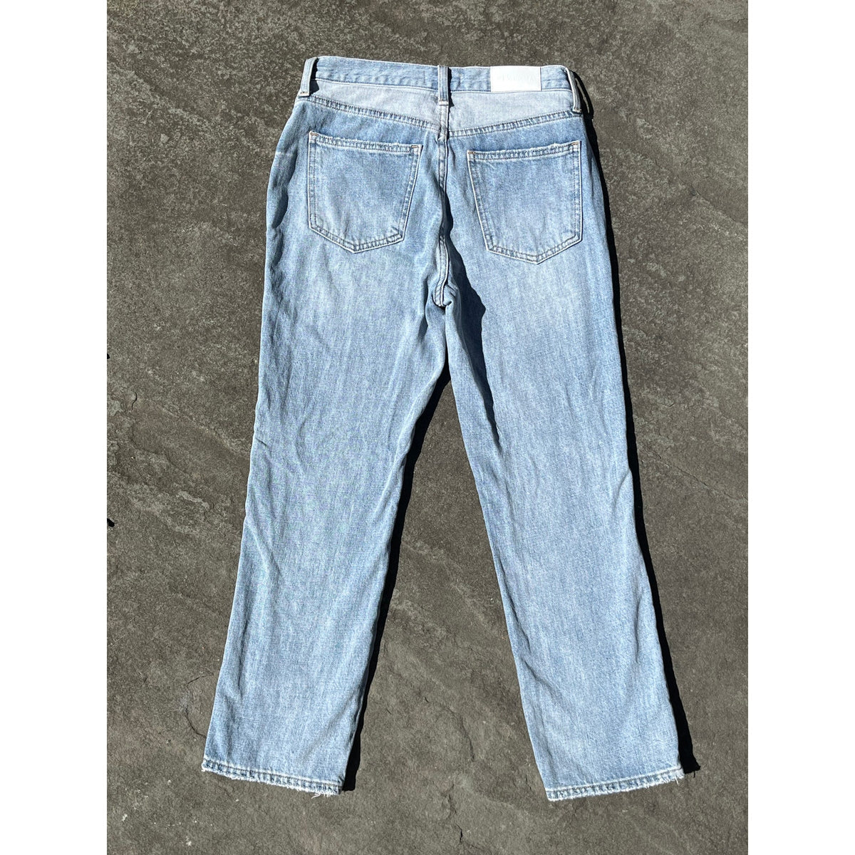 Pistola Monroe Side Stripe High Rise Cropped Cigarette Jeans Sz 26 Light Wash