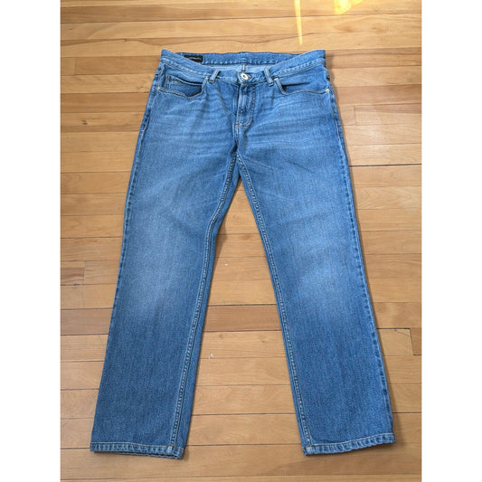 Emporio Armani Size 34 Light Wash Relax Fit Straight Leg Jeans