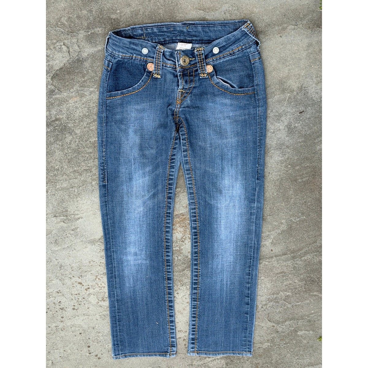 Vintage True Religion Joey Low Rise Straight Jeans Size 27 Made in USA