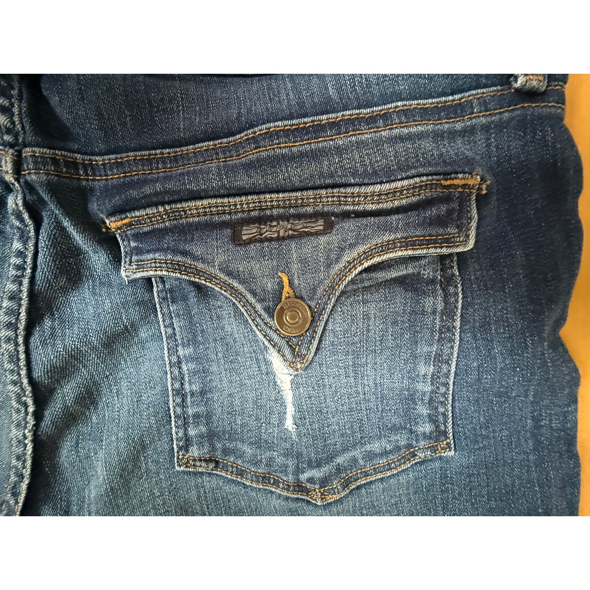 Hudson Mid Rise Denim Cut-Off Shorts | Size 29 | Dark Wash | EUC | Distressed