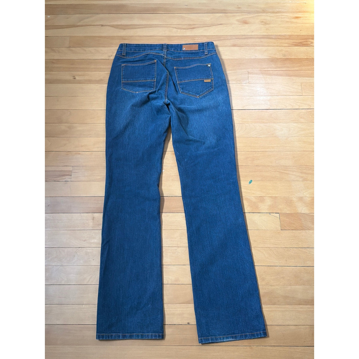 Peace Of Cloth Size 8 Dark Wash High Rise Relaxed Bootcut Jeans EUC