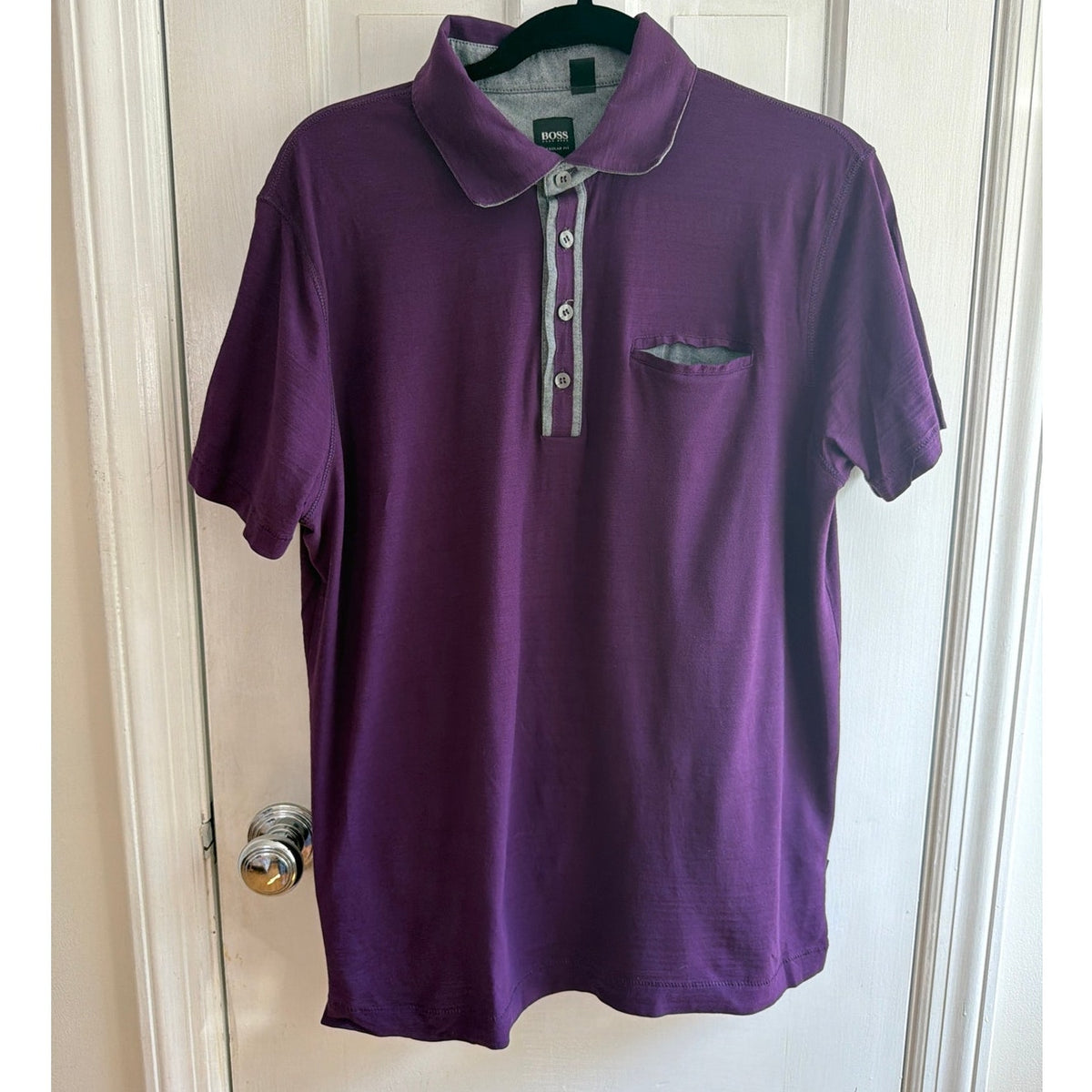 Boss by Hugo Boss Purple Polo Shirt Men's Size Small