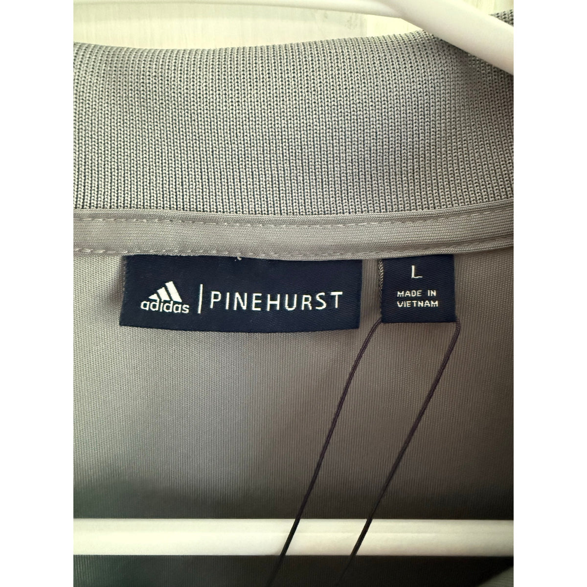 Official Adidas Pinehurst Gof Club NWT Polo Grey Large