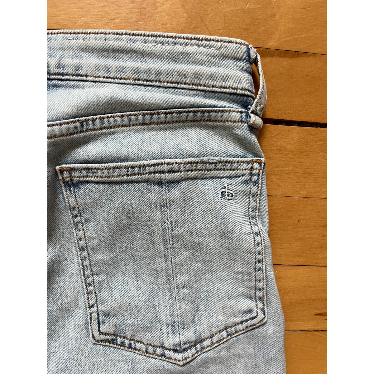 Rag & Bone Nina High Rise Ankle Flare Jeans Jade Light Wash Size 25