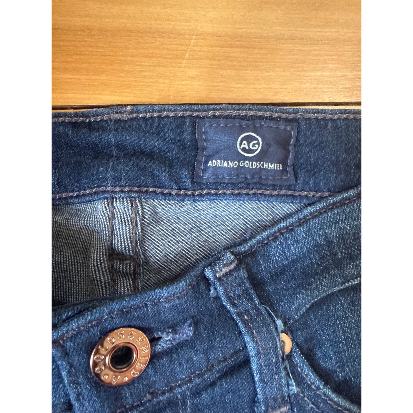 Adriano Goldschmied  AG "The Prima" Size 24 Dark Wash Mid Rise Skinny Jean