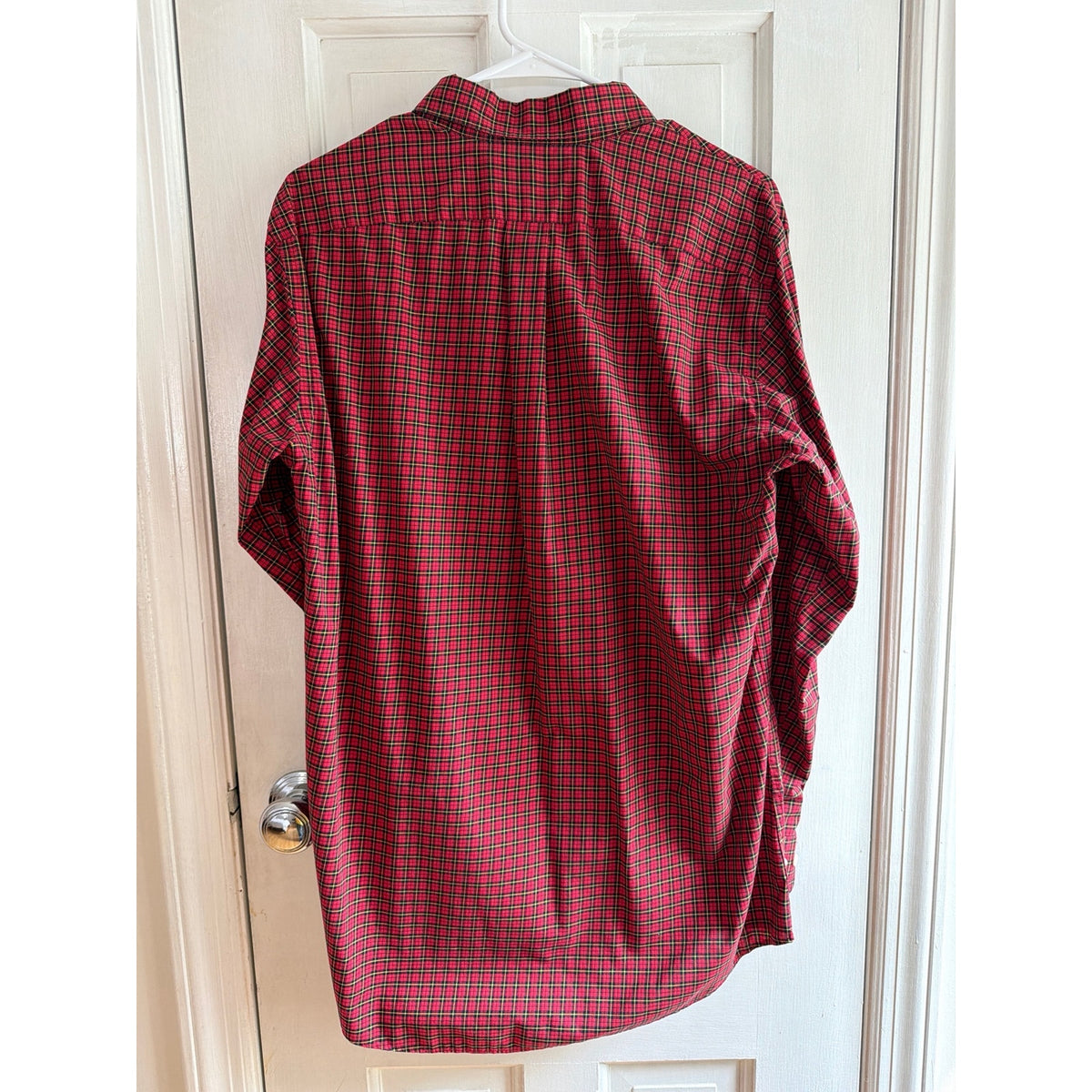 Lauren Ralph Lauren Red Green Yellow Plaid Button Up Shirt Slim Fit 15.5 32/33
