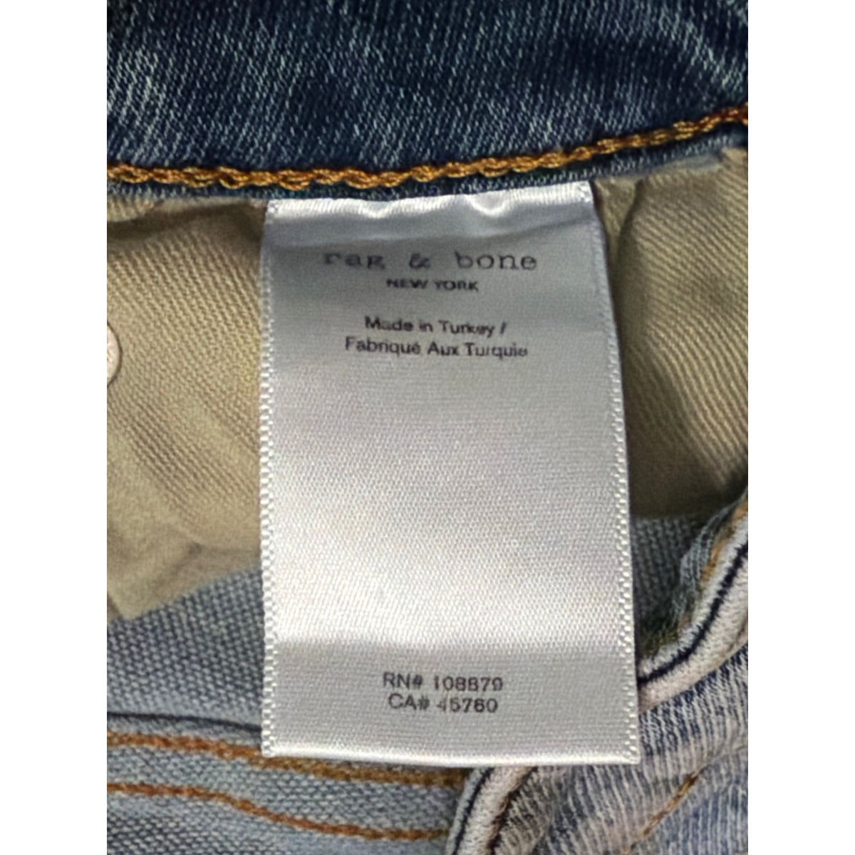 Rag & Bone Size 29 Distressed Low Rise Light Wash "Nora" Jeans
