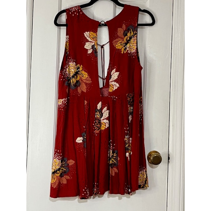 🍒 Free People "Lovely Day" Floral Mini | Red Combo -- Small/Petite
