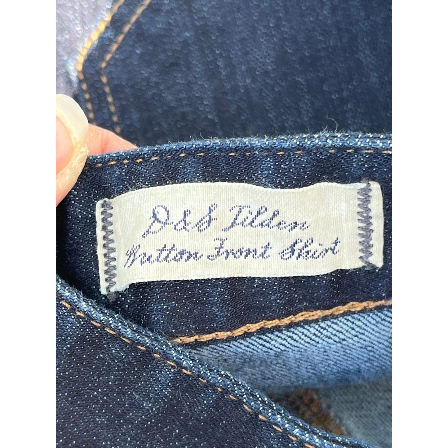 Denim & Supply Ralph Lauren Tilden Button Front Mini Skirt 24 25 Boho Indigo 💙