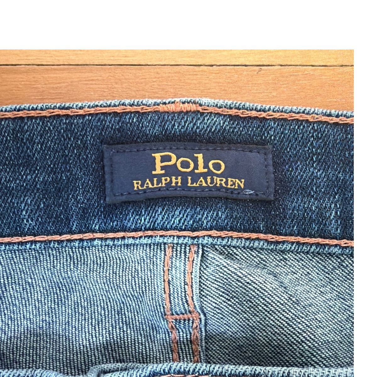 Polo Ralph Lauren Mid Rise Skinny Crop Jeans Distressed Hem 32 EUC