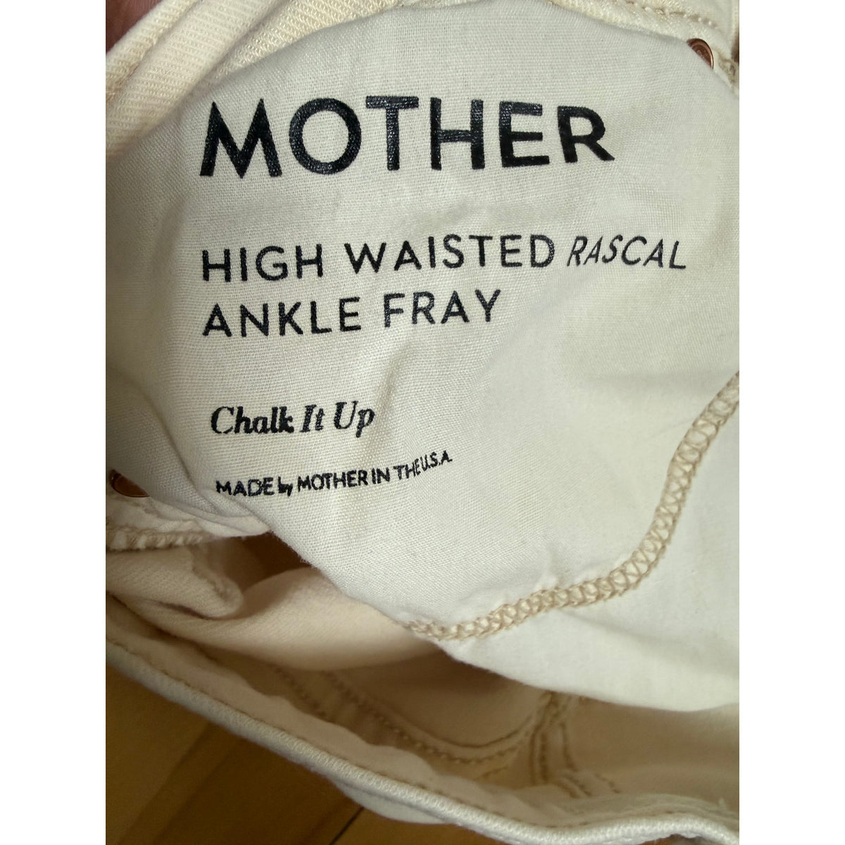 MOTHER The High Waisted Rascal Ankle Fray Size 25 | EUC