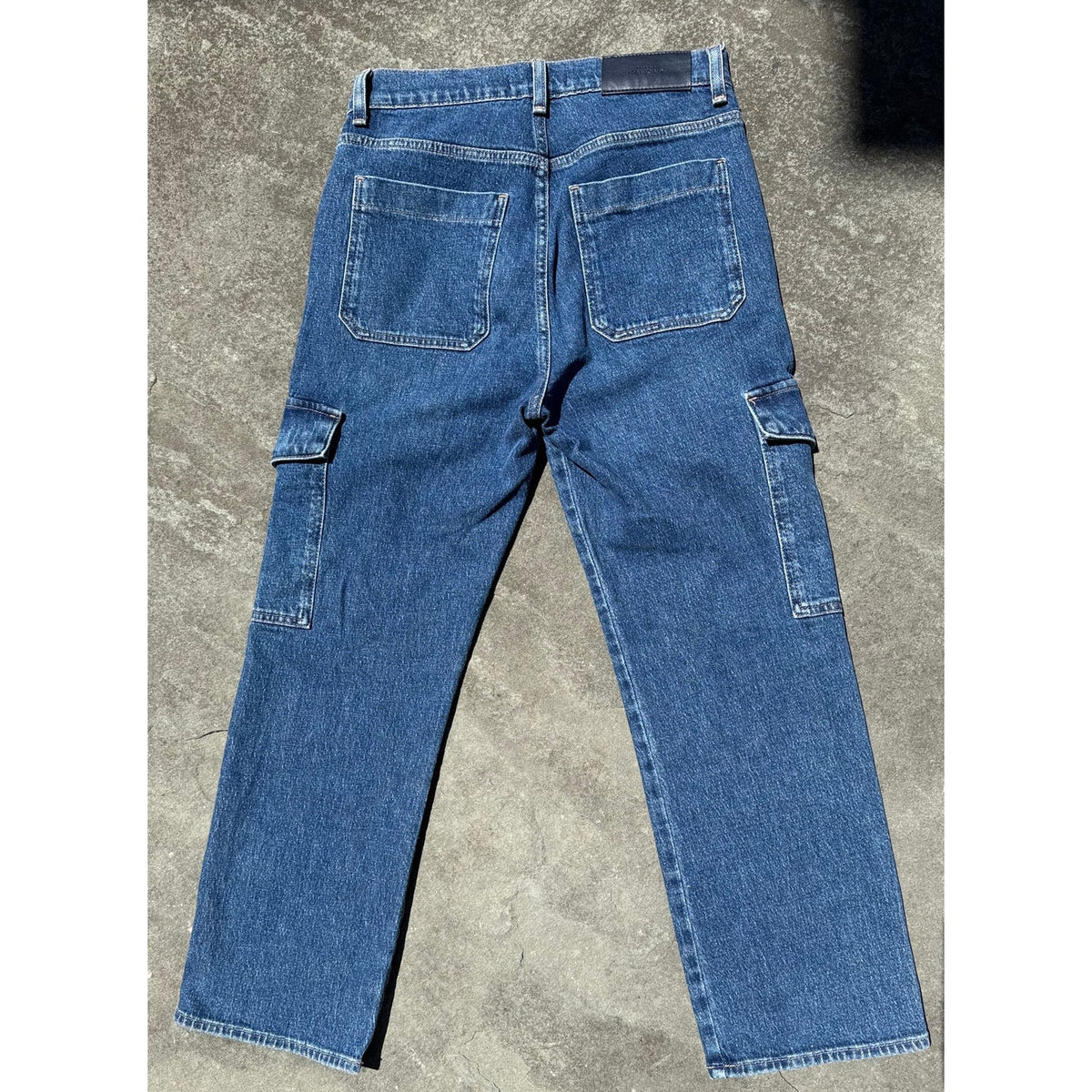 7 For All Mankind Cargo Logan Jeans Blue Bell Size 26 EUC Utility