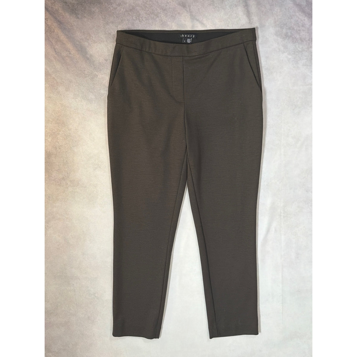 Theory Wool Ankle Dress Pants Black Size 00